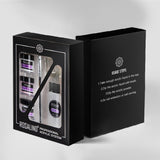 Rosalind acrylic system packaging with usage steps on a white background