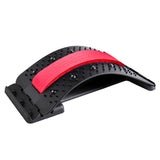 Black and red back stretcher on a white background