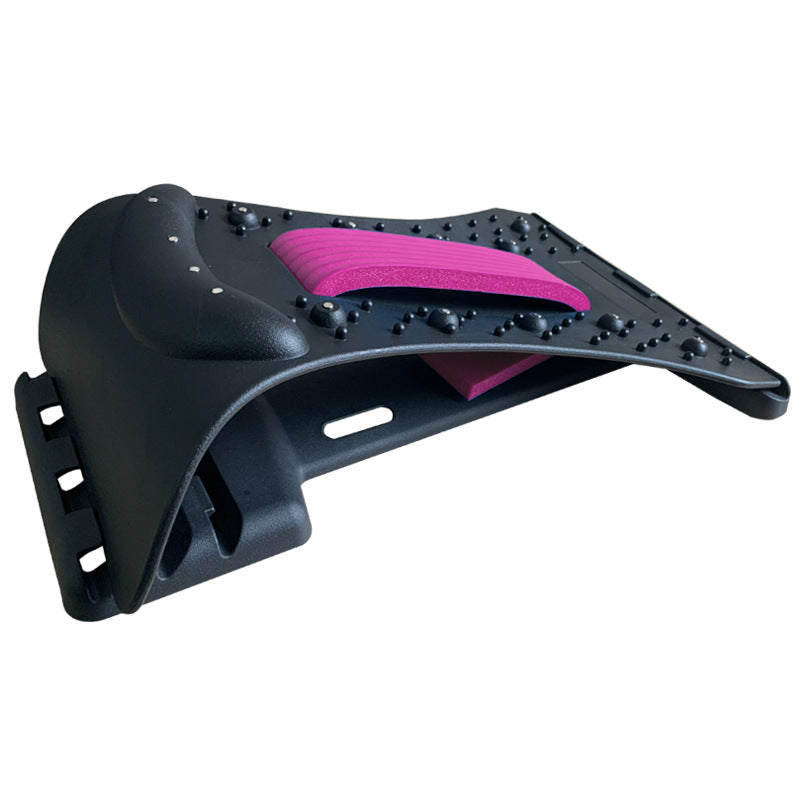 Black and pink footrest on a white background