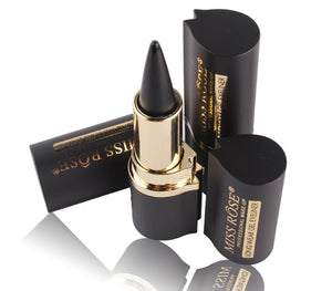 Lipstick packaging with floral design on a cardboard background