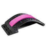 Black and pink back stretcher on a white background